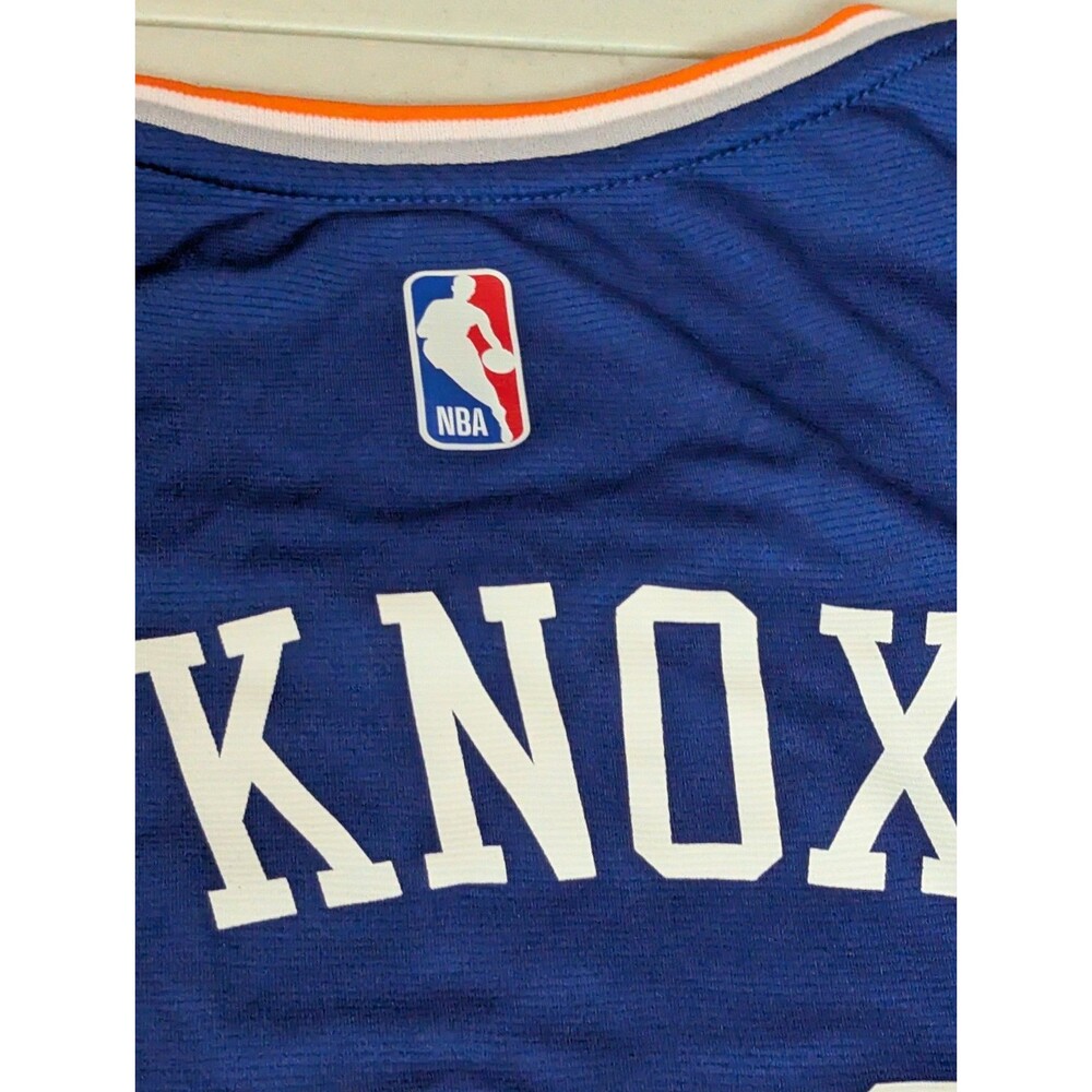 FANATICS FAST BREAK NBA NEW YORK KNICKS KEVIN KNOX BLUE JERSEY sz MEDIUM - Picture 9 of 11